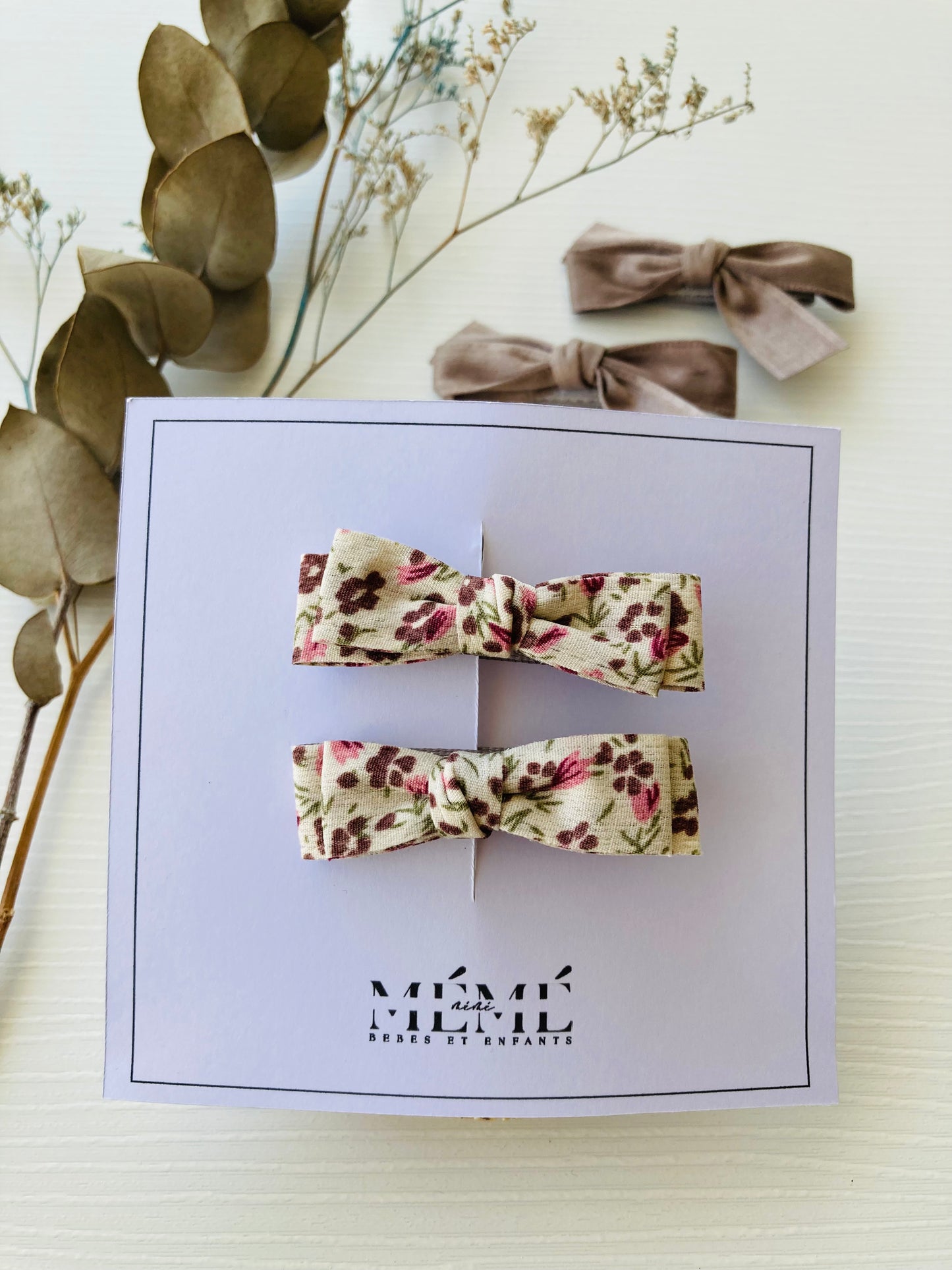 Moñas lisas o estampadas - Set x 2 unidades